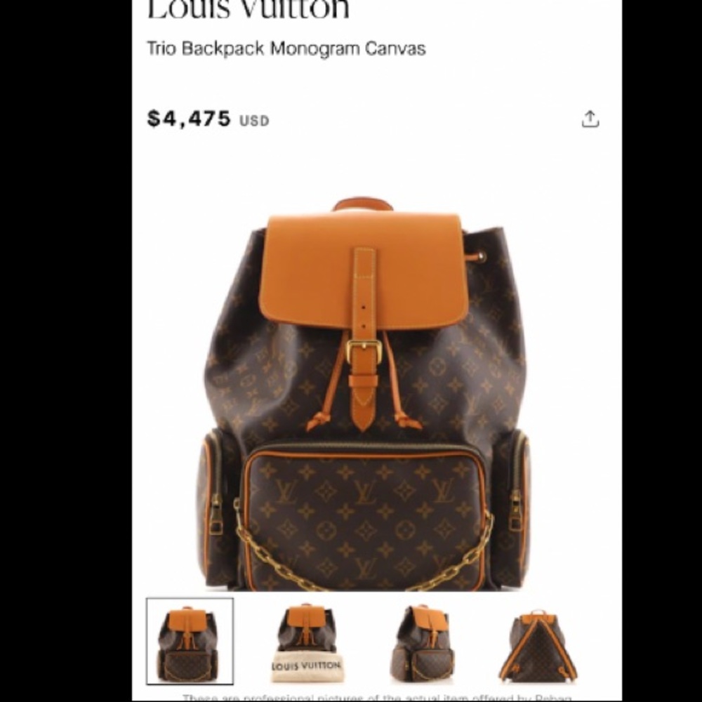 Loui vutton trio backpack
